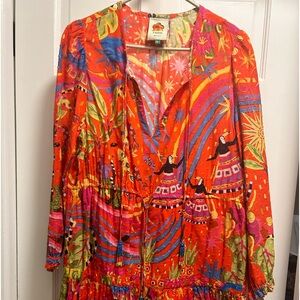 Long sleeve, short Farm Rio dress